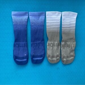8 pairs Lululemon Power Stride socks Small